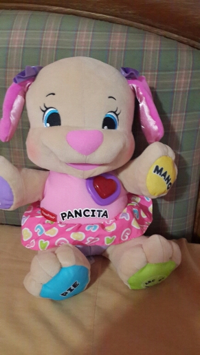 Fashion Multifunctional English Spanish Hebrew Speaking Singing Musical Dog Doll Baby Educational Toys Stuffed 26CM 0-3 Year