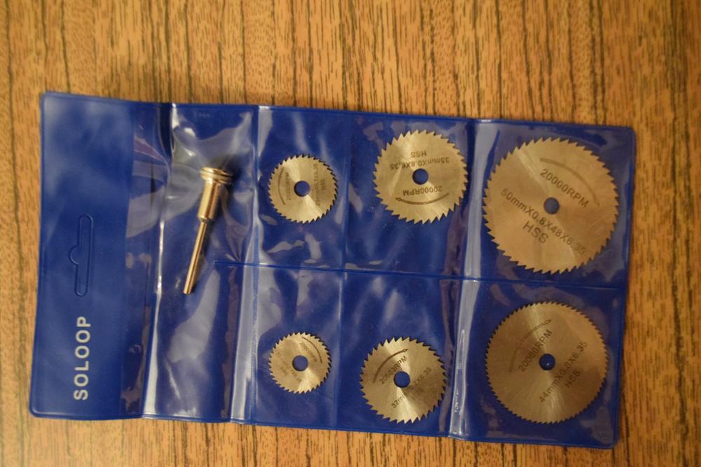 7 pcs HSS Rotary Tools Circular Saw Blades Cutting Discs Mandrel Cutoff Cutter Power tools multitool 1ON7 2KET
