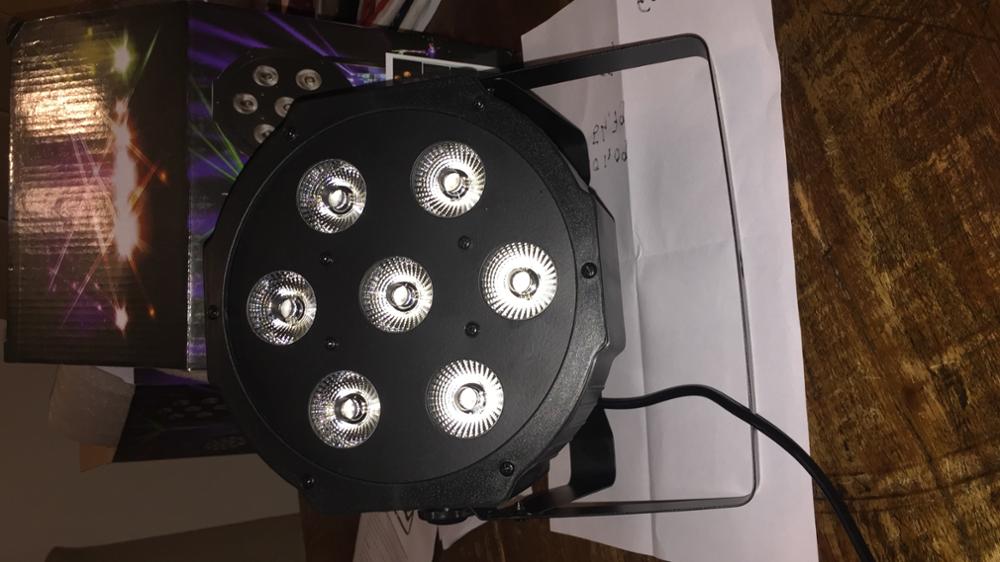 Fast Shipping Super Bright LED Par RGB SlimPar Tri 7x9W LED Stage Wash Lighting for Wedding Concert Parties DJ