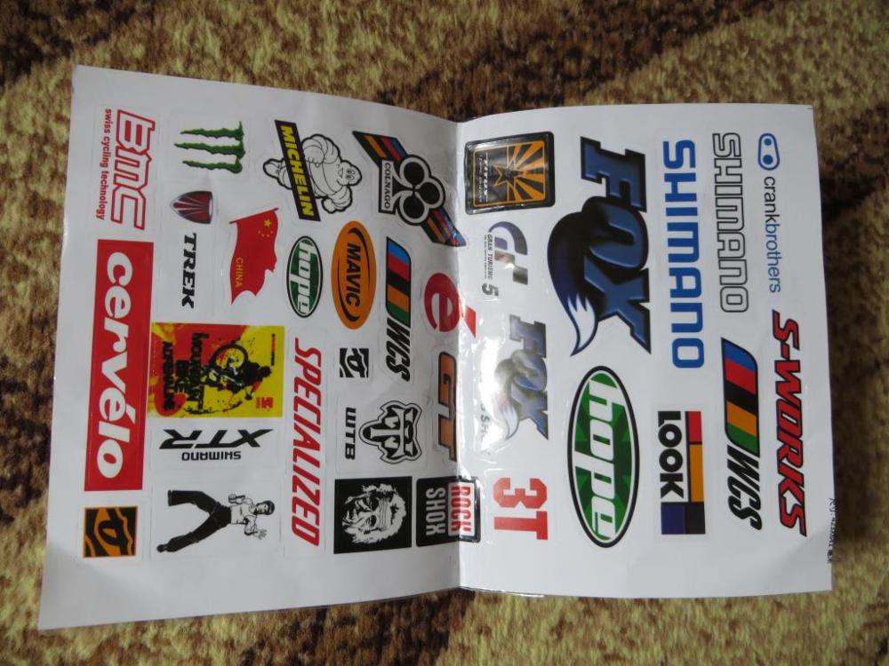 Hot Outdoor Bicycle Cycling Sticker Mountain Bike Skateboard Decal Bicycle Sticker