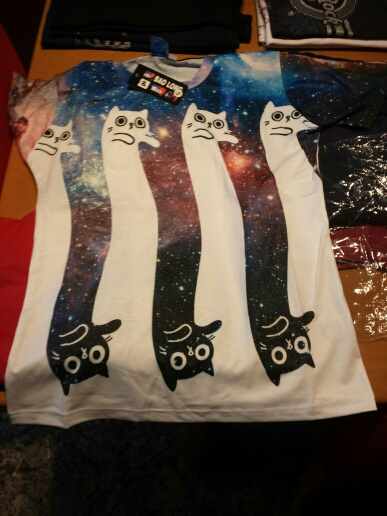Cloudstyle 21 Patterns S-3XL 3D Men's T-Shirt Short Sleeve Cat Eating Pizza in Space Printed Tshirt Homme O Neck  Brand Clothing