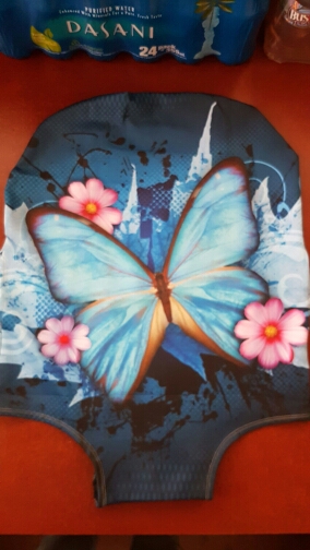 Fashion Waterproof Spandex Butterfly Printing Travel Luggage Cover Elastic 18-30 inch Anti-dust Suitcase Cover with Zipper