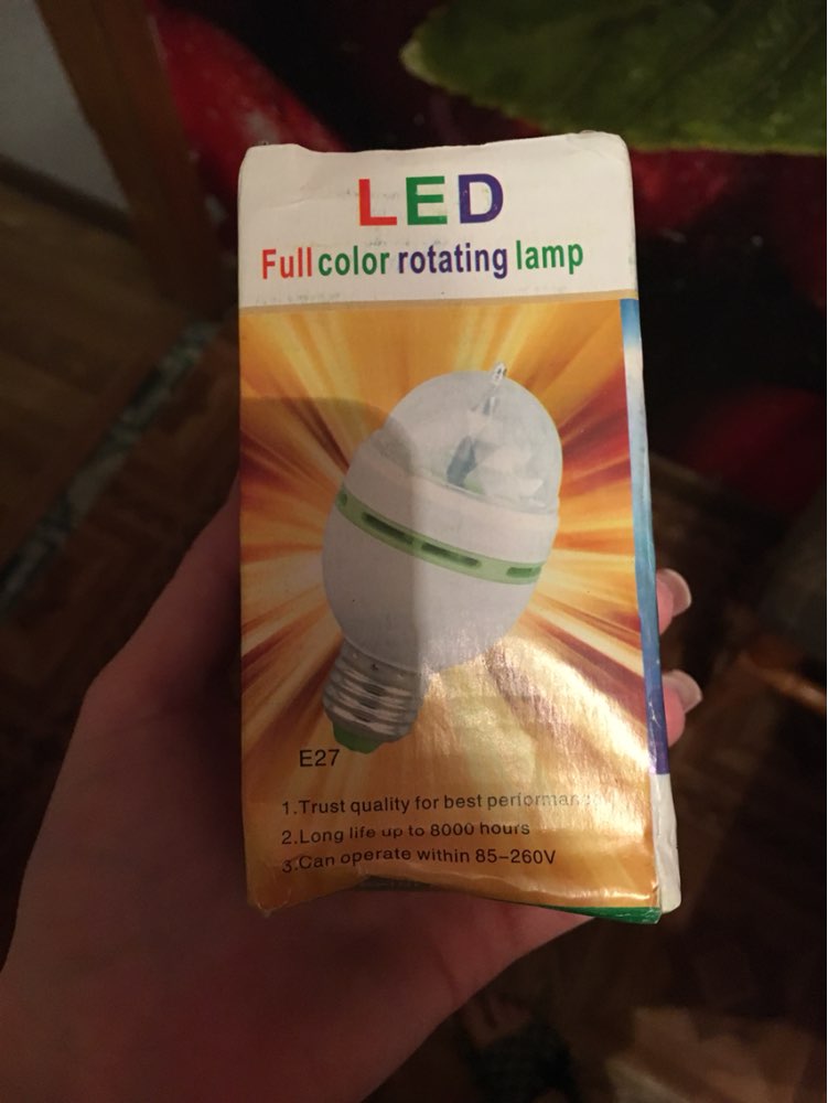 High Power E27 RGB LED Lamp 3W AC 85-265V 110V 220V 16 Colors Change Auto Rotating Stage Light DJ Disco Club Party PUB LED Bulb