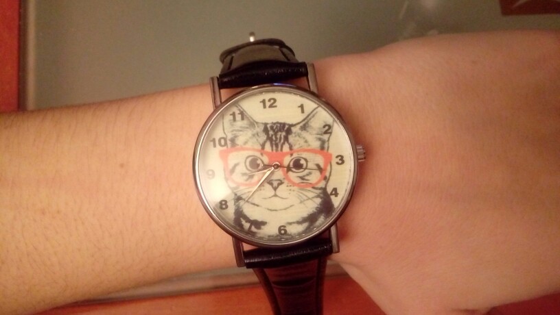 Excellent Quality Top Brand Cute Cat Pattern Watches Womens Girl Leather Band Analog Quartz WristWatch Vogue relogio feminino