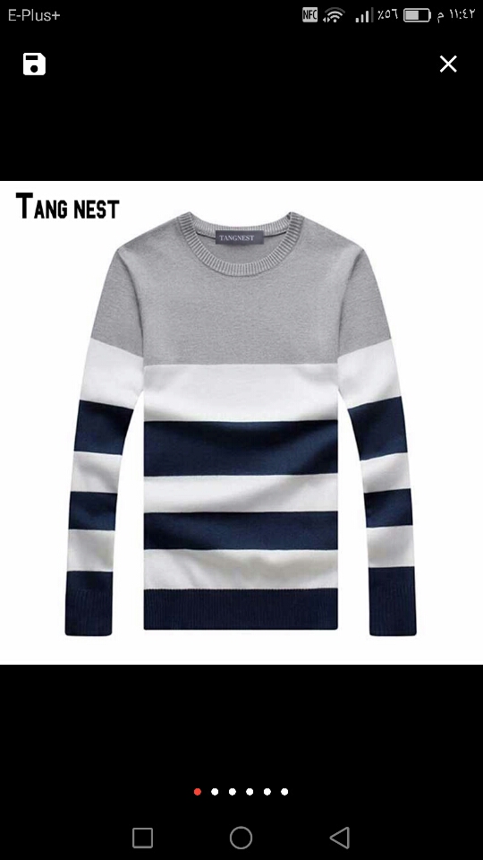 TANGNEST Plus Size Pullover 2016 New Arrival Men's Fashion Striped Simple Soft Pullover Male Casual Easy Match Sweaters MZL427