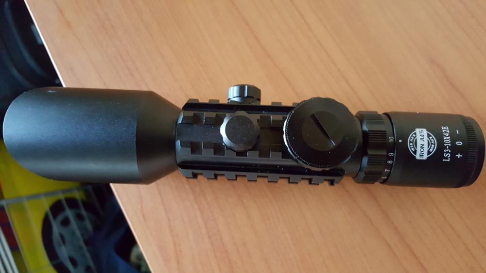 3-10x40 Hunting Riflescopes Tactical Rifle Scope Red/Green Mil Dot Laser illuminated w/Rail Chasse Airsoft Air Guns Weapon Sight