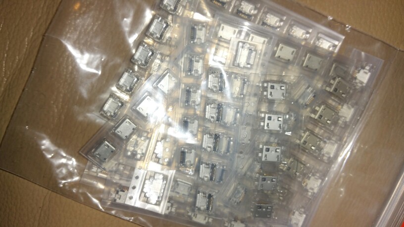 20Models 100pcs/lot Universial Micro USB 5P Jacks USB Connector Tail Charging socket for ZTE Lenovo Huawei Mobile Phone Tablet