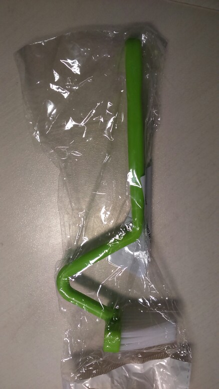 Hot Sale 1PC Portable Toilet Brush Scrubber V-Type Cleaner Clean Brush Bent Bowl Handle