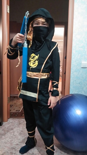 Christmas Gift !110-150 CM Children Boy Martial Ninja Cosplay Clothing Warrior Stage Suit Kids Swordsman Costume Christmas Suit