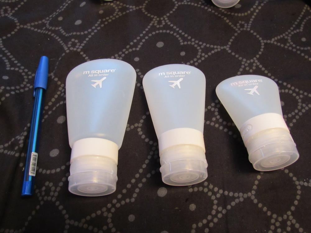 M Square Travel Accessorie For Empty Cosmetic Containers Plastic Squeeze Bottle Leak Proof Refillable Silicone Bottle Empty Tube