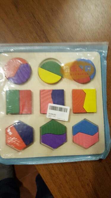Kids Baby Wooden Learning Geometry Educational Toys Puzzle Montessori Early Learning Free  Shipping