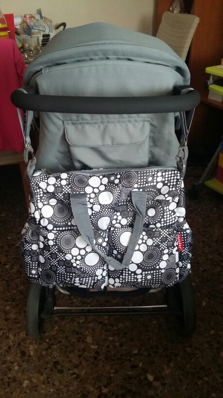 5 PCS/SET 2016 Baby Nappy Bags Diaper Bag Mother Shoulder Bag Fashion Maternity Mummy Handbag Waterproof Baby Stroller Bag NEW