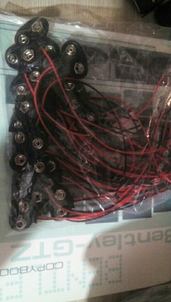 New 20 Pcs 9 v Battery Button Battery Buckle Clip Connector Holder Cable