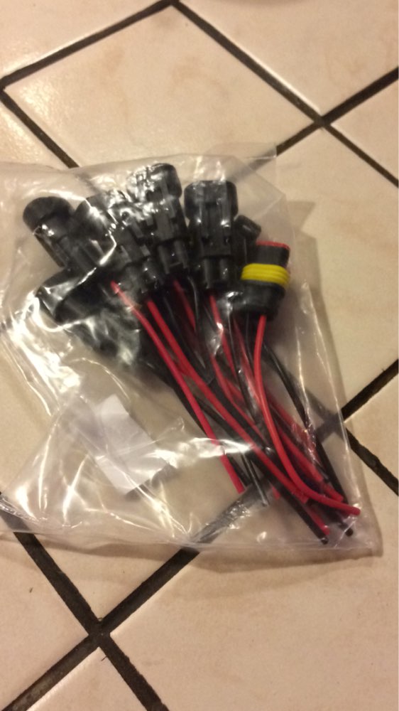 5pcs/lot 2 Pin Way Waterproof Electrical Connector Adapter Plug W/Wire AWG for Car  Vehicle Motorcycles 