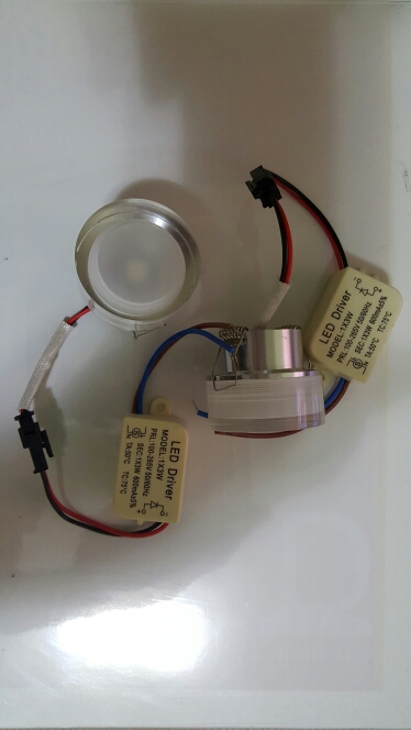 1Pcs 3W Acrylic LED Ceiling Downlight AC85V-265V Recessed LED Wall lamp Spot light With LED Driver For Home Lighting