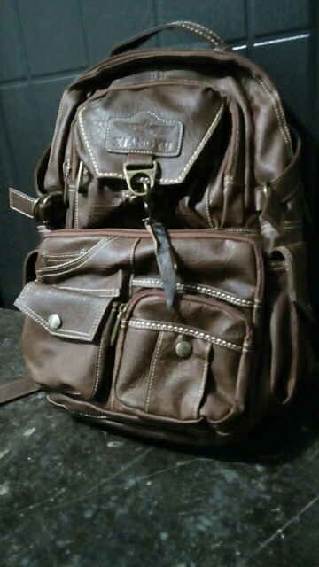 2016 The New Large Capacity PVC Material College Vintage Shoulder Women's Backpack Students Travel Computer Leather Bag Mochilas