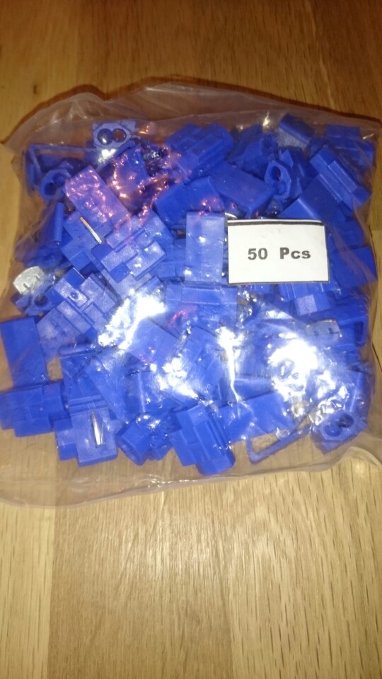 50PCS Scotch Lock Wire Electrical Cable Connectors Quick Splice Terminals Crimp