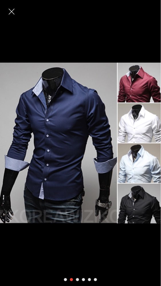 2016 Fashion Plaid Cuff Style Men Shirt Long Sleeve Camisa Slim Fit Mens Dress Shirts Plus Size Camisa Social 3XL Chemise Homme 