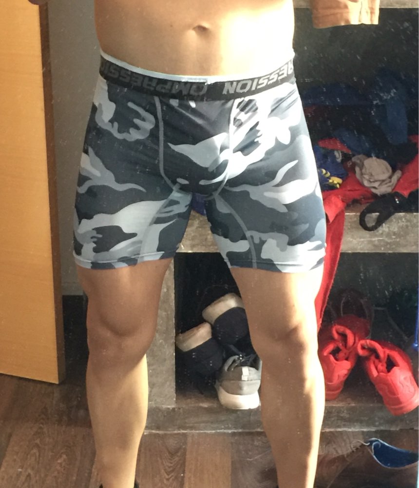 Shorts Mens 2016  Tights Compression Shorts Bermuda  Brand Short Camouflage  Men Homme   XXXL QSP