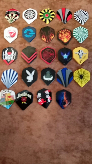 72Pcs/24 Sets  2D Cool Bling Standard Dart Flights Darts Tail Flight Professional Shafts Harrows Throwing Toy  Pattern Randomly