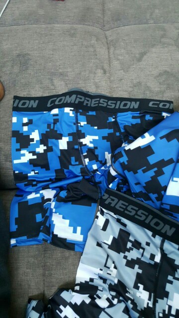 Mens Compression Shorts 2016 Summer Camouflage Bermuda Shorts Fitness Men Cossfit Bodybuilding Tights Camo Shorts 