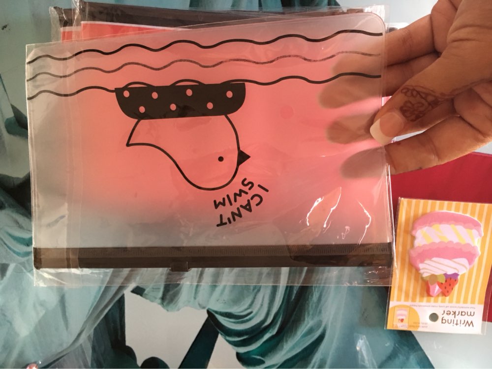 1 Pieces New Korea School Stationery Lovely Cute Kawaii Creative PVC Envelope To Receive Bag Chicken Translucent Folder 