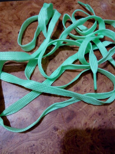 2PC Luminous Glow In The Dark Shoelace Athletic Sport Sneaker Shoe Laces Strings