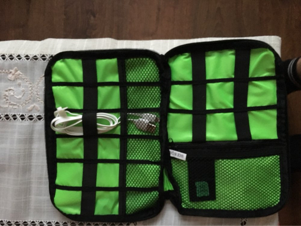 Electronic Accessories Cable USB Drive Organizer Bag Portable Travel Insert Case