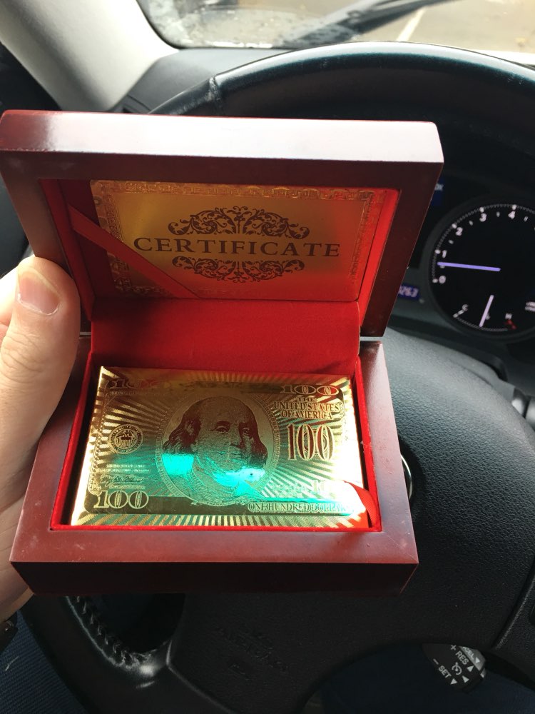 24K Gold Foil Plated Poker Card Playing Card Game High-grade Sports Leisure Game Poker Card Gift Box With Certificate Card
