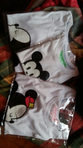 Mickey Family Matching Outfits T shirt Clothes For Dad Mon Daughter and Son 2016 Summer Mother and Son Cute Suits Top Clothing