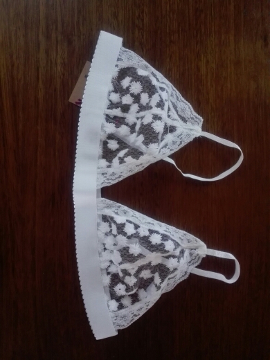 GIRLADY Women White Lace Flower Bralette Bras Top Hot Sexy See Through Brassiere Women Brand Cotton Mesh Lingerie Bra For Ladies