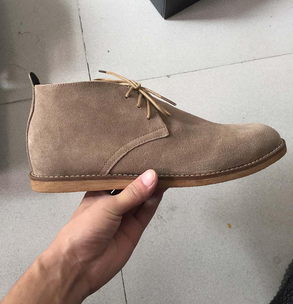 2017 meixi brand shoes men high top black/green comfortable cow suede men casual shoes