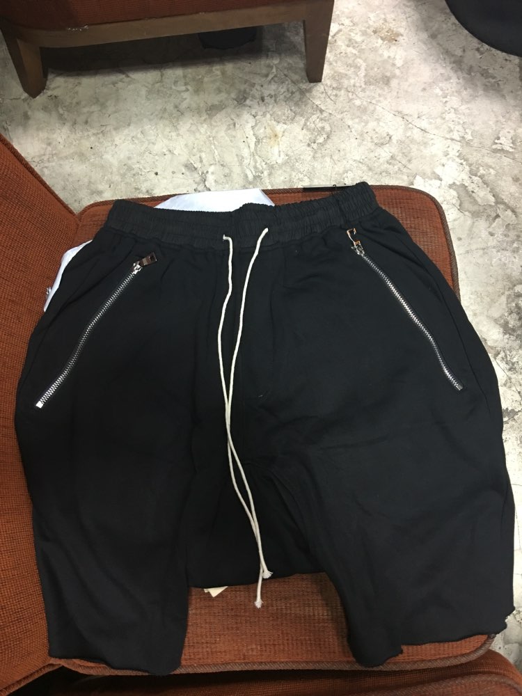 Kanye West Justin Bieber Fear Of God Man Shorts Large Pocket Drawstring Harem Shorts Casual Joggers Fashion Men Trousers