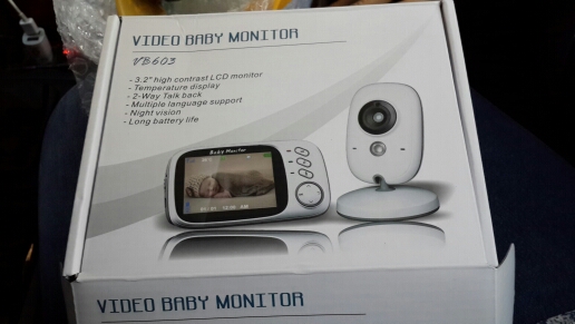 3.2 inch Wireless Video Color Baby Monitor High Resolution Baby Nanny Security Camera  Night Vision Temperature Monitoring