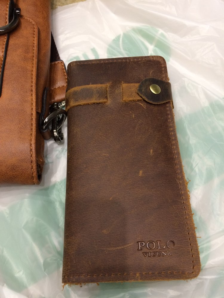 VICUNA POLO Vintage Hasp Open Genuine Leather Wallet High Large Capacity Unique Decor Crazy Horse Genuine Leather Man Wallet