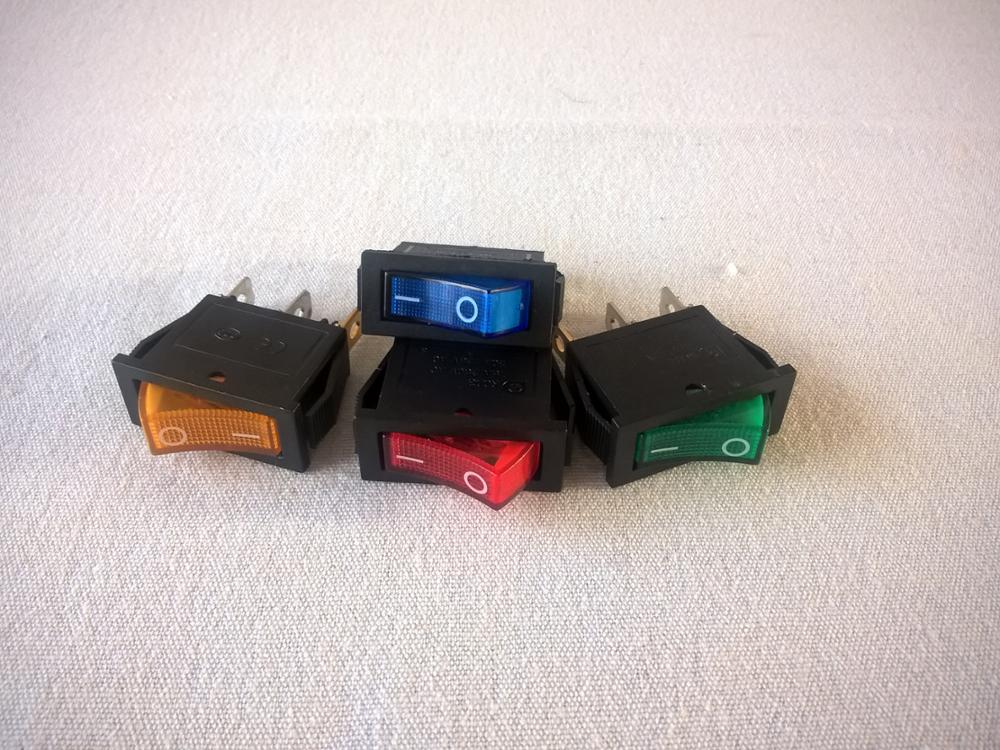 On-Off 3Pin DPST Rocker Switch 15A/20A 250V/125VAC