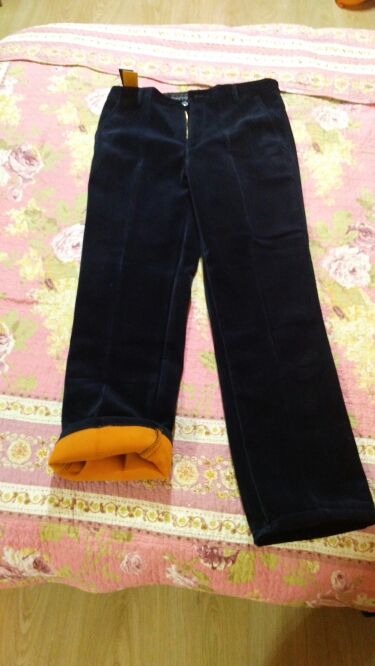 Winter Corduroy trousers men Plus thick velvet business casual loose pantalon homme male warm fleece pants Straight large size