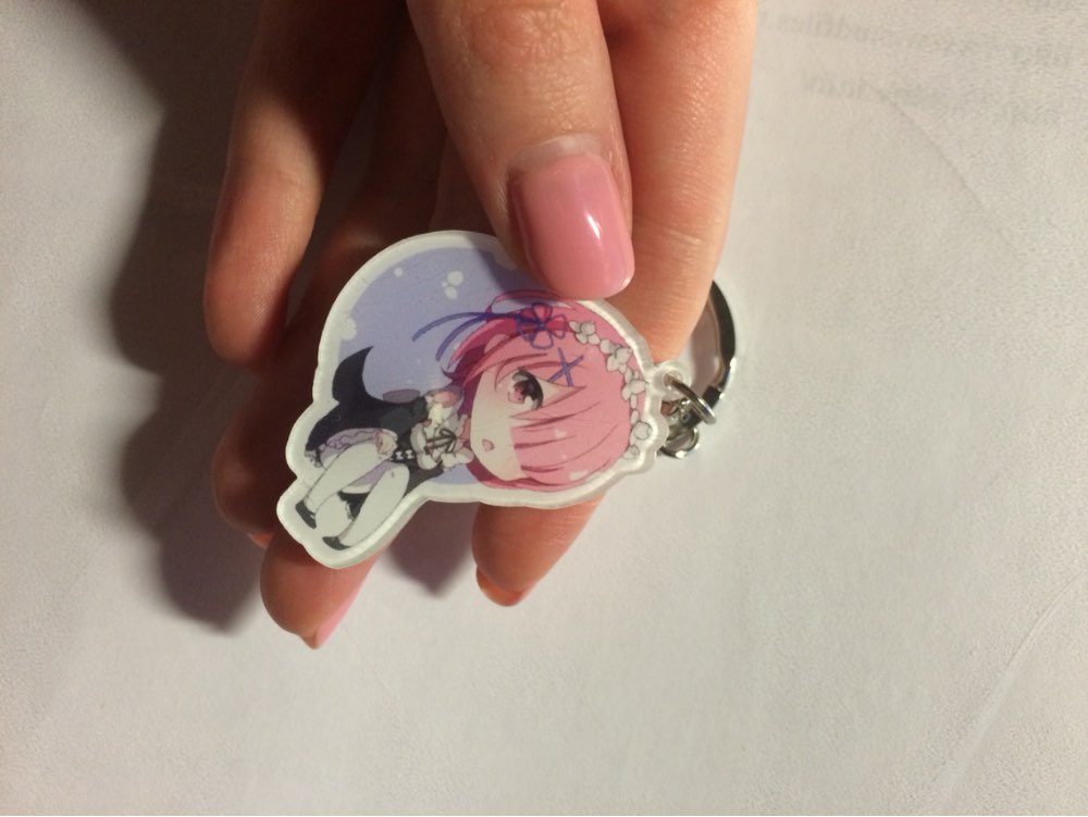 Rem Ram Re:Life in a different world from zero acrylic Keychain Action Figure 6 Styles Pendant  Key Accessories RE001 LTX1