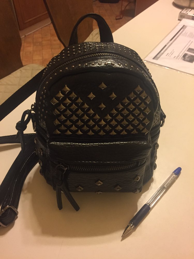 Women Mini Backpacks PU Leather Riveting Casual Bags Classical Teenagers Fashion Travel Rivet Back Pack Bag Korean Style SL0548