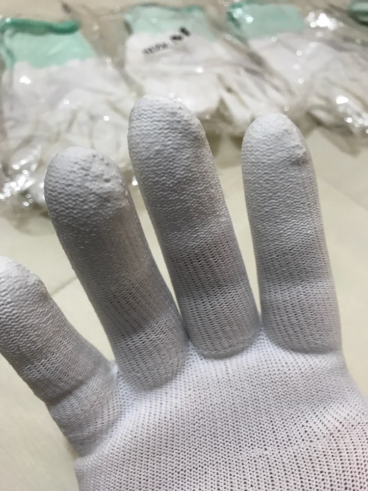 1pair Antistatic Gloves Anti Static ESD Electronic Working Gloves pu coated palm coated finger PC Antiskid for Finger Protection