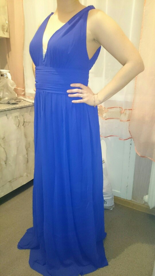 Evening Dresses Ever Pretty EP09016 Vestido Long Elegant Dresses Sweep Train Empire Rushed Double V-neck Evening Dress